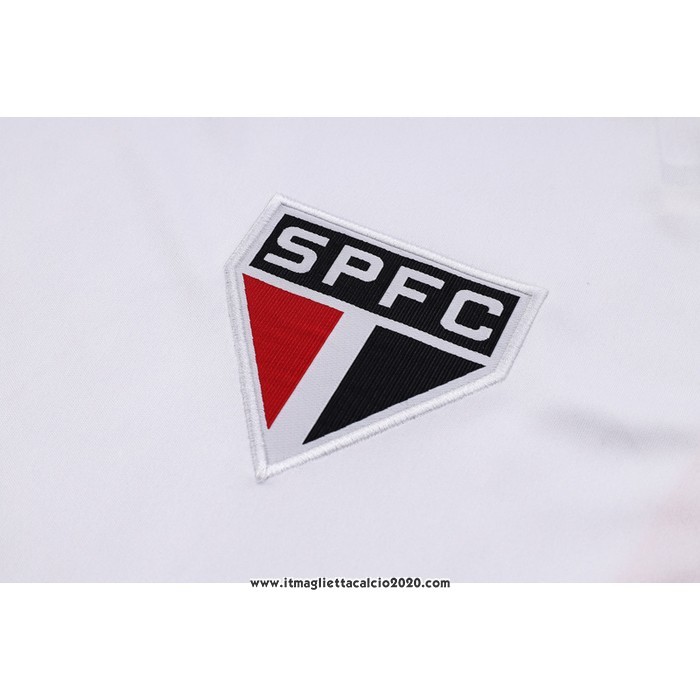 Tuta da Track Sao Paulo Manica Corta 2023 2024 Bianco - Pantalon Corto